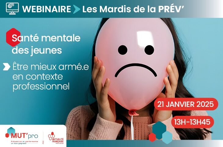 Webinaire Les Mardis de la prév sur la santé mentale des jeunes actifs