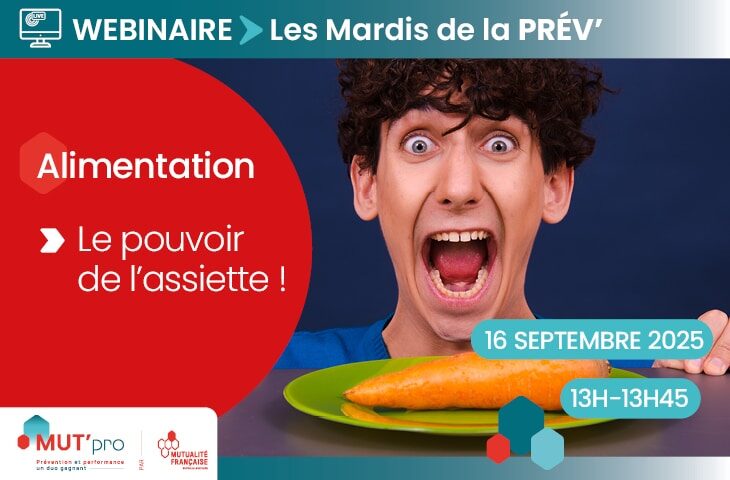 Webinaire Les Mardis de la prév sur l'alimentation au travail