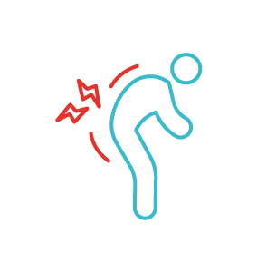 Picto qui symbolise les troubles musculo-squelettiques (TMS)