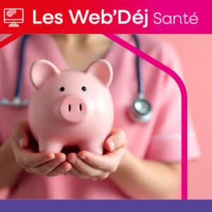 Photo d'une tire-lire portée par une soignante pour aborder les dépenses de santé et leur prise en charge par le système de santé