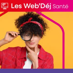 Grâce à une loupe grossissante, une femme observe et analyse les polluants présents dans son environnement