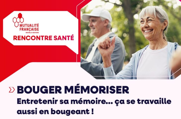 Affiche de l’atelier Bouger mémoriser pour stimuler la mémoire grâce à l’activité physique à Chauray