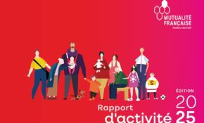 Couverture du rapport d'activité 2025 de la Mutualité Française Nouvelle-Aquitaine